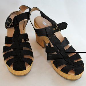 Suede Platform Sandals